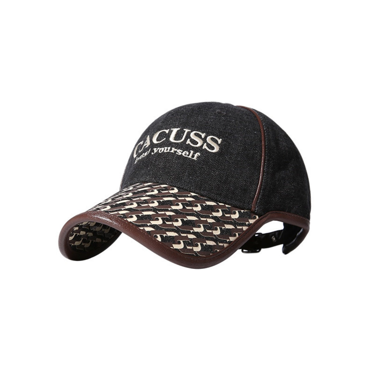 Embroidered Denim Baseball Cap