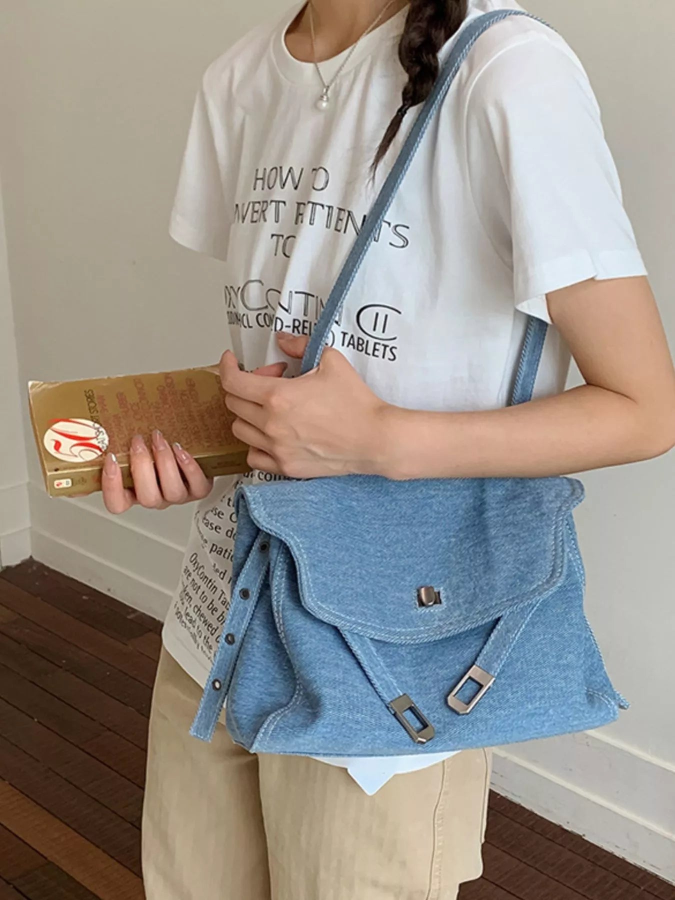 Causal Flap Crossbody Bag