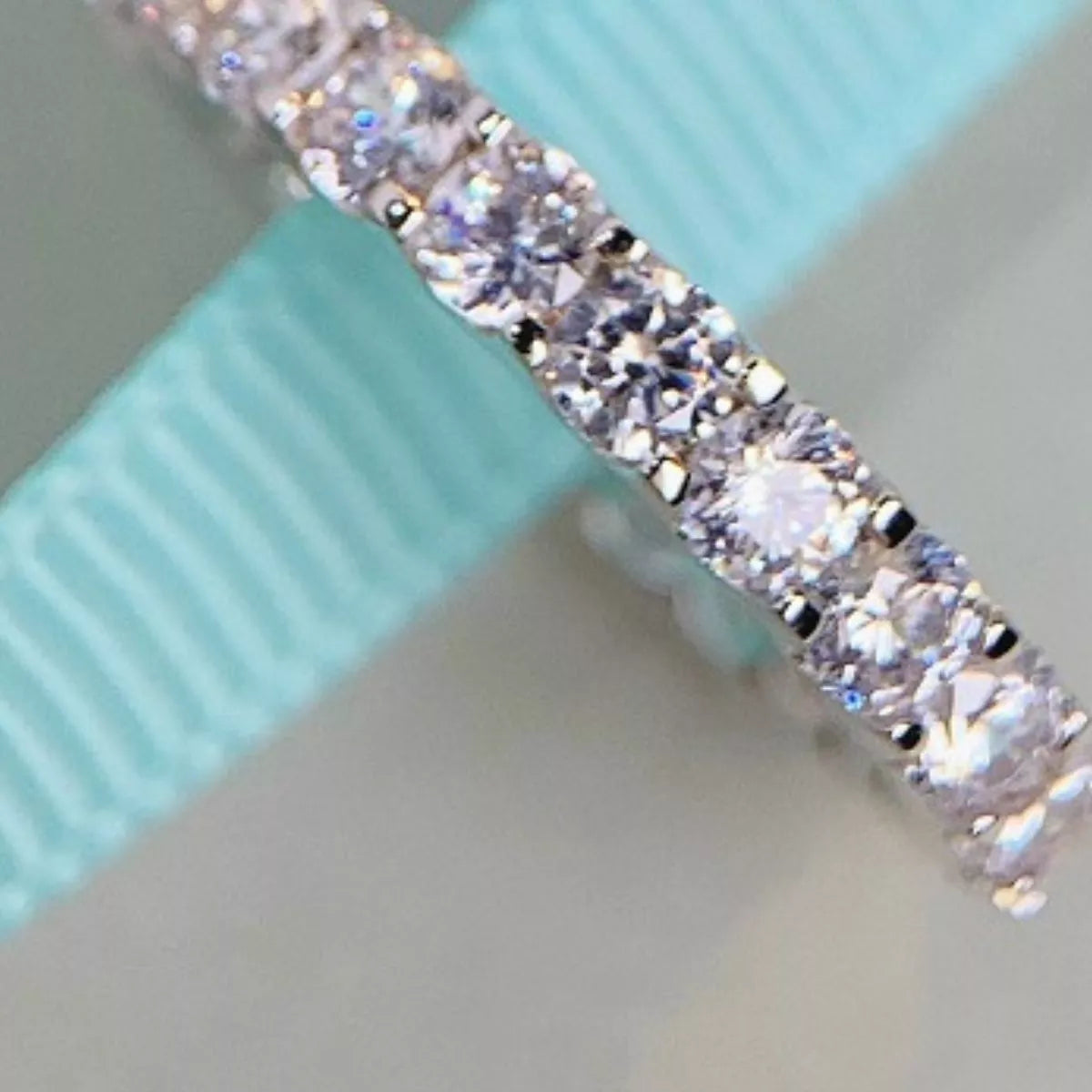 925 Sterling Silver Zircon Ring