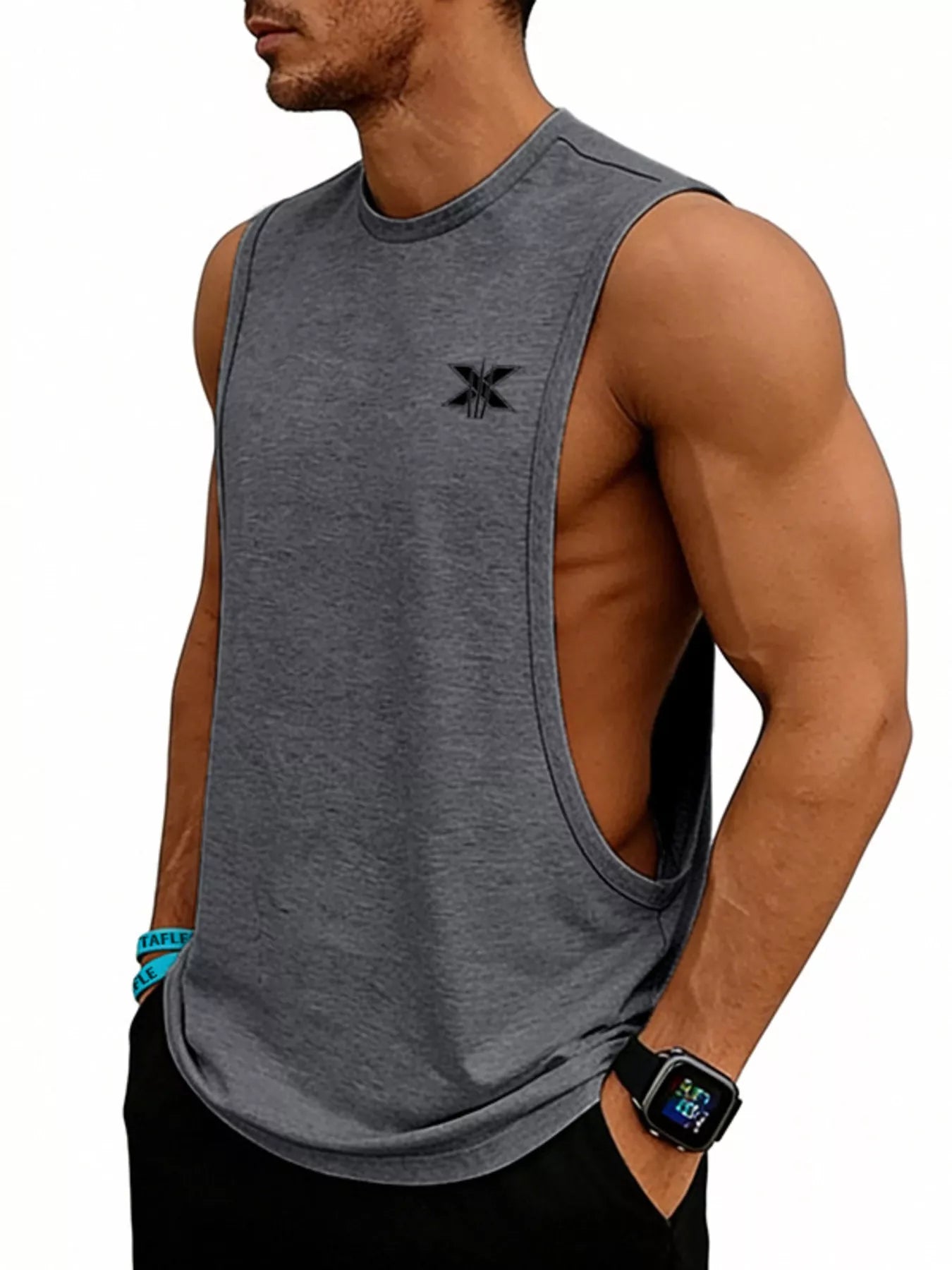 Men's Full Size Round Neck Tank Plus Size