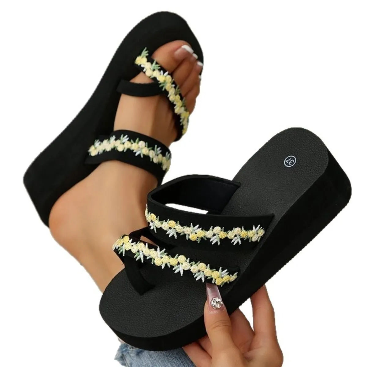 Open Toe Wedge Sandals