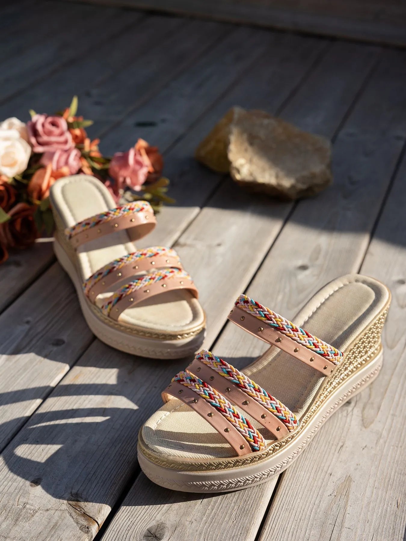 Open Toe Platform Wedge Sandals