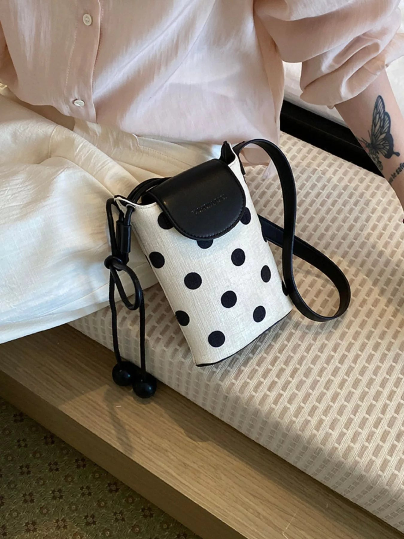 Polka Dot Crossbody Bag