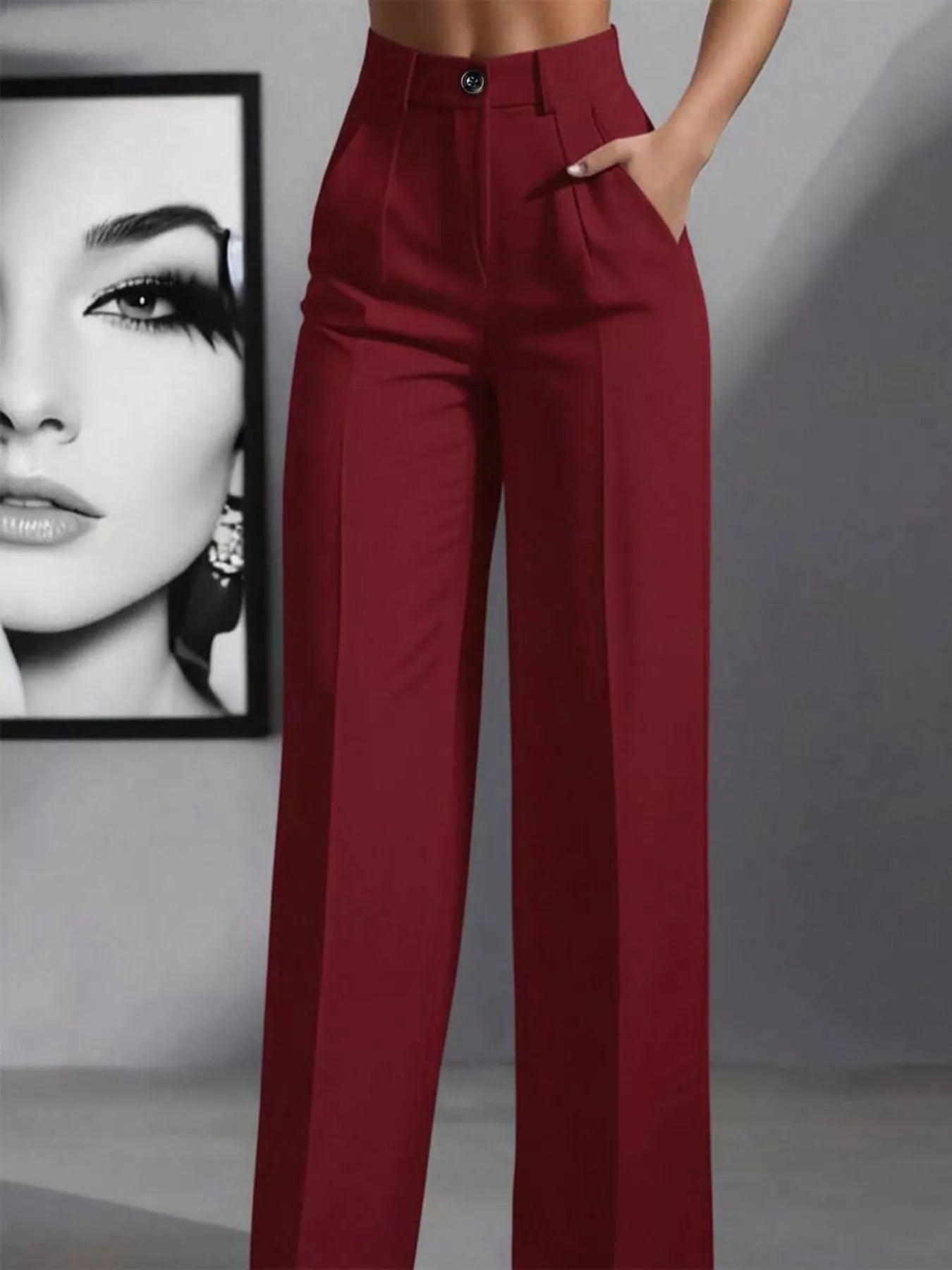High-Waisted Wide Leg Pants