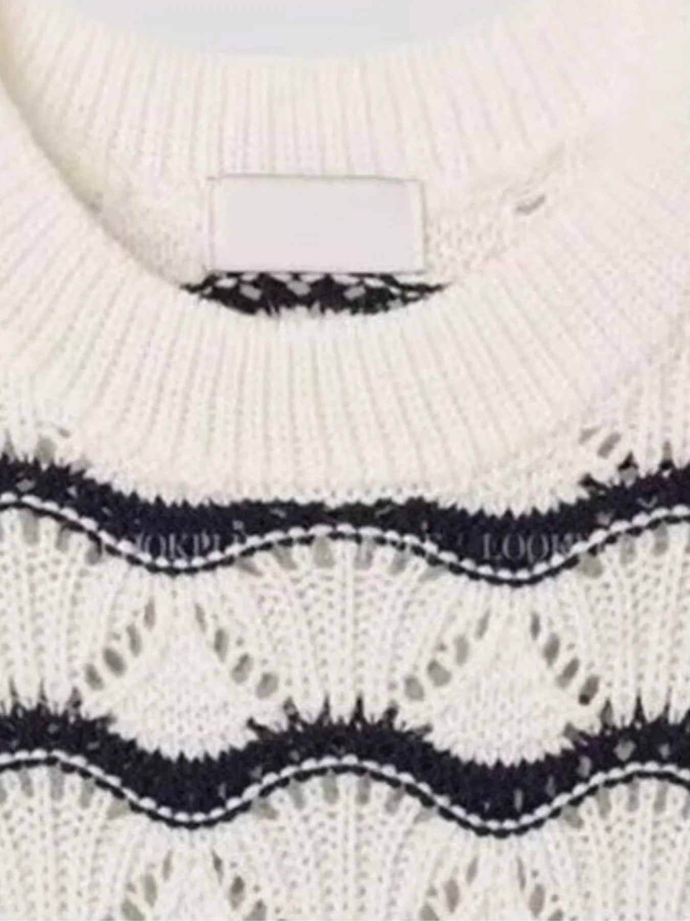 Men's Plus Size Wavy Stripe Contrast Knit Top