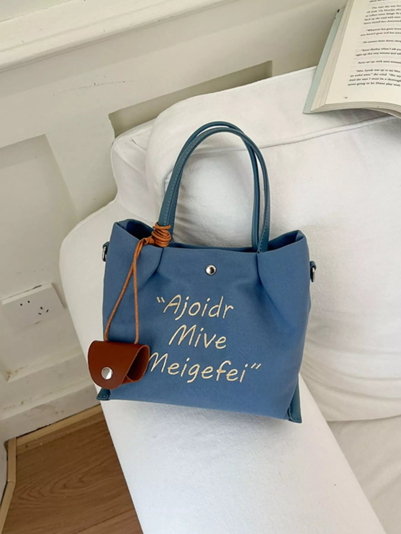 Letter Canvas Handbag