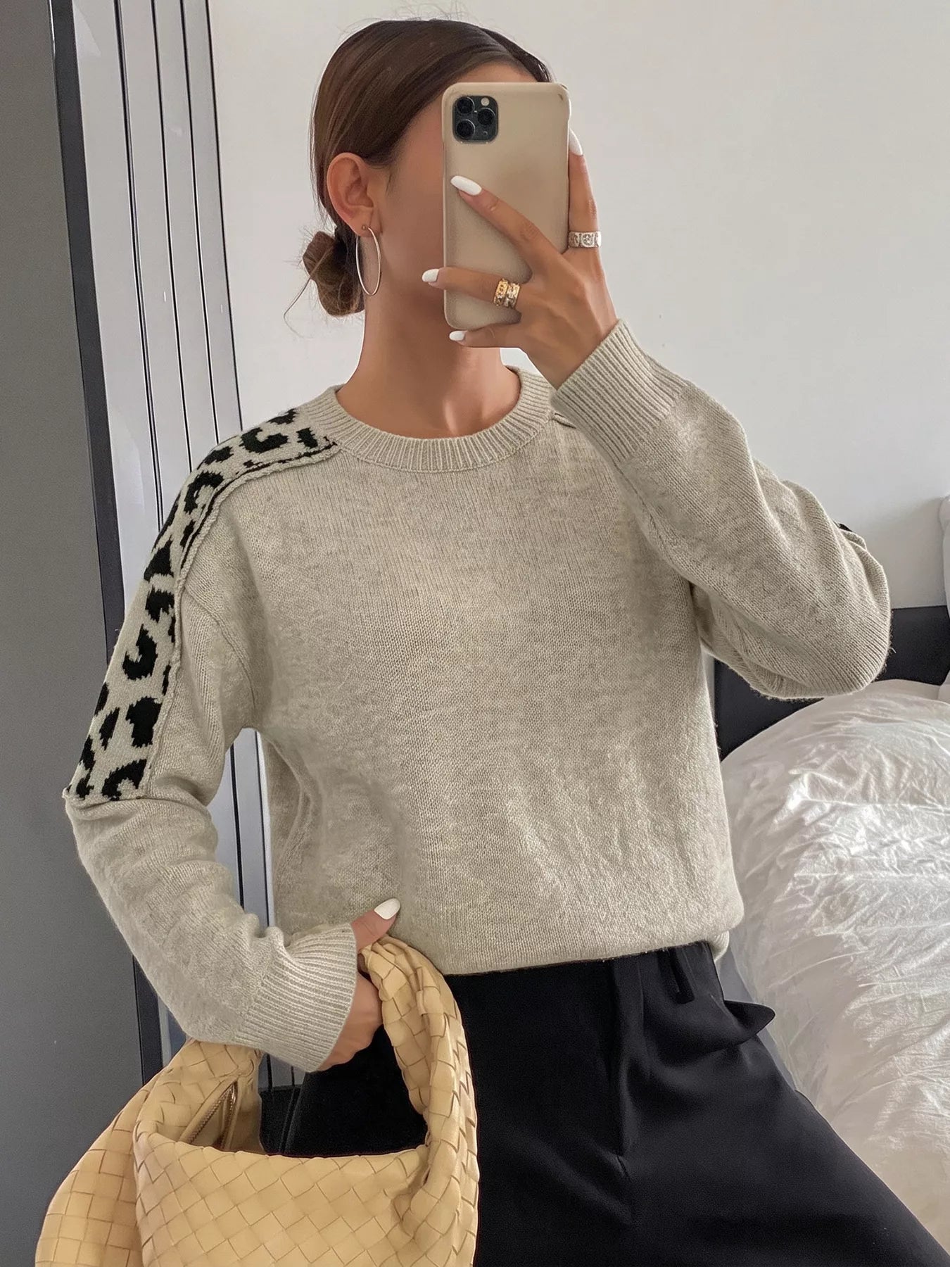 Leopard Round Neck Sweater