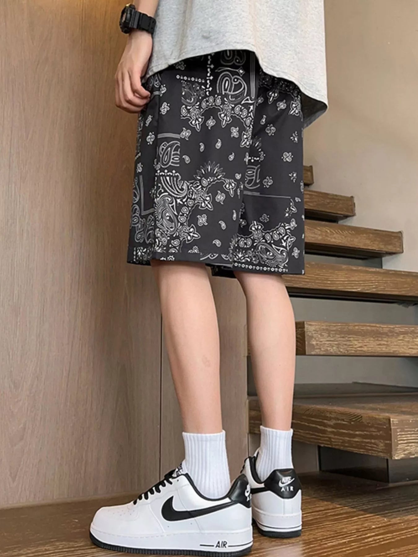 Men's Plus Size Drawstring Loose Fit Shorts