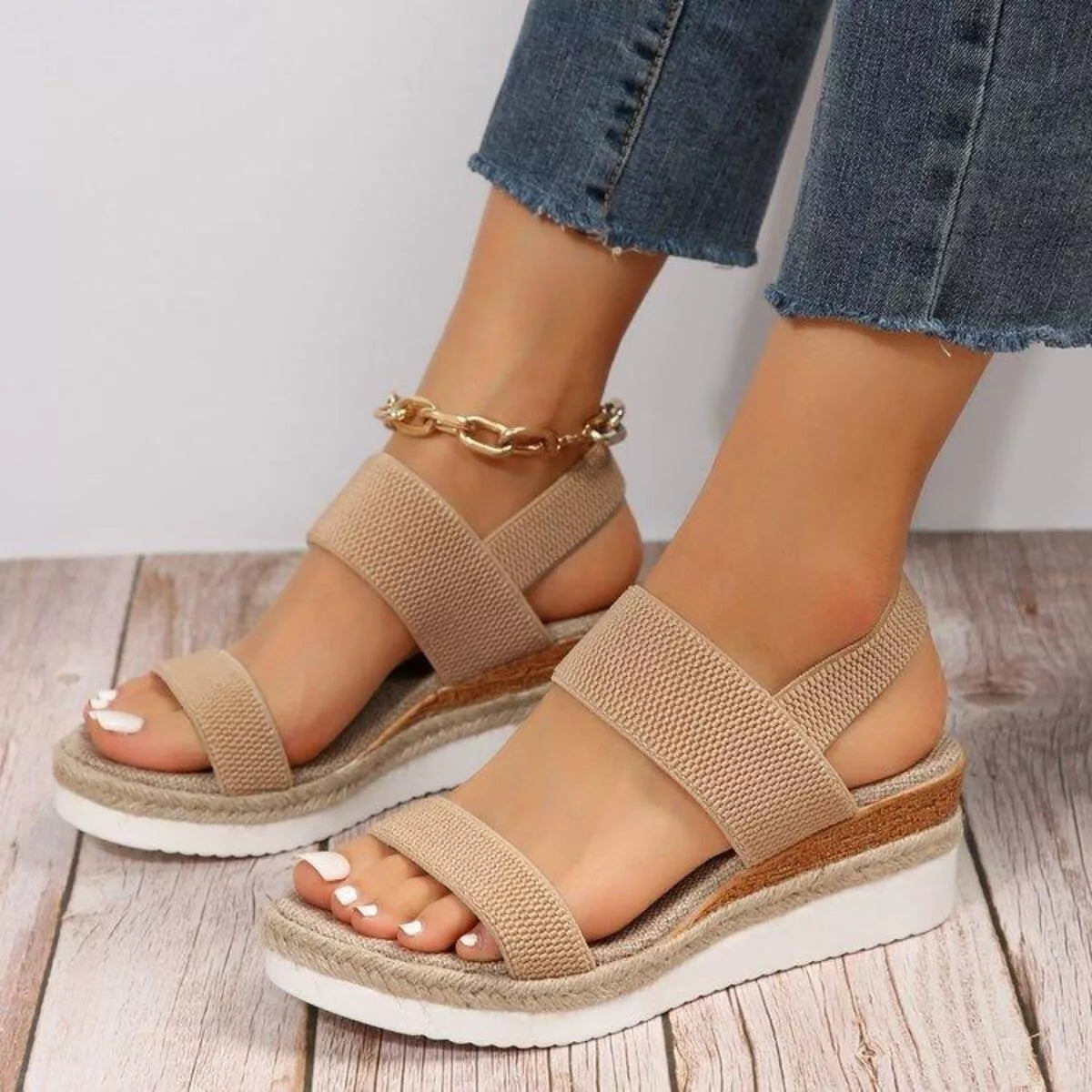 Open Toe Wedge Sandals