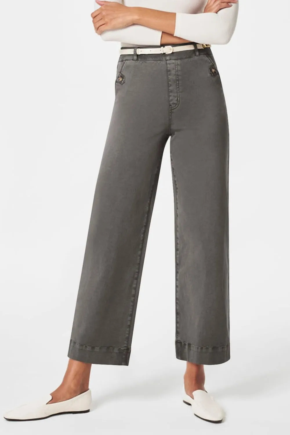 High Waist Jeans with Pockets