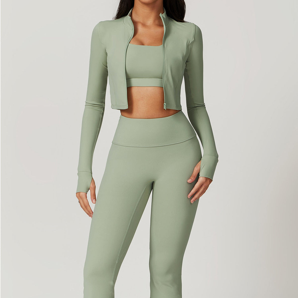 Women's High-Waist Three-Piece Activewear Set