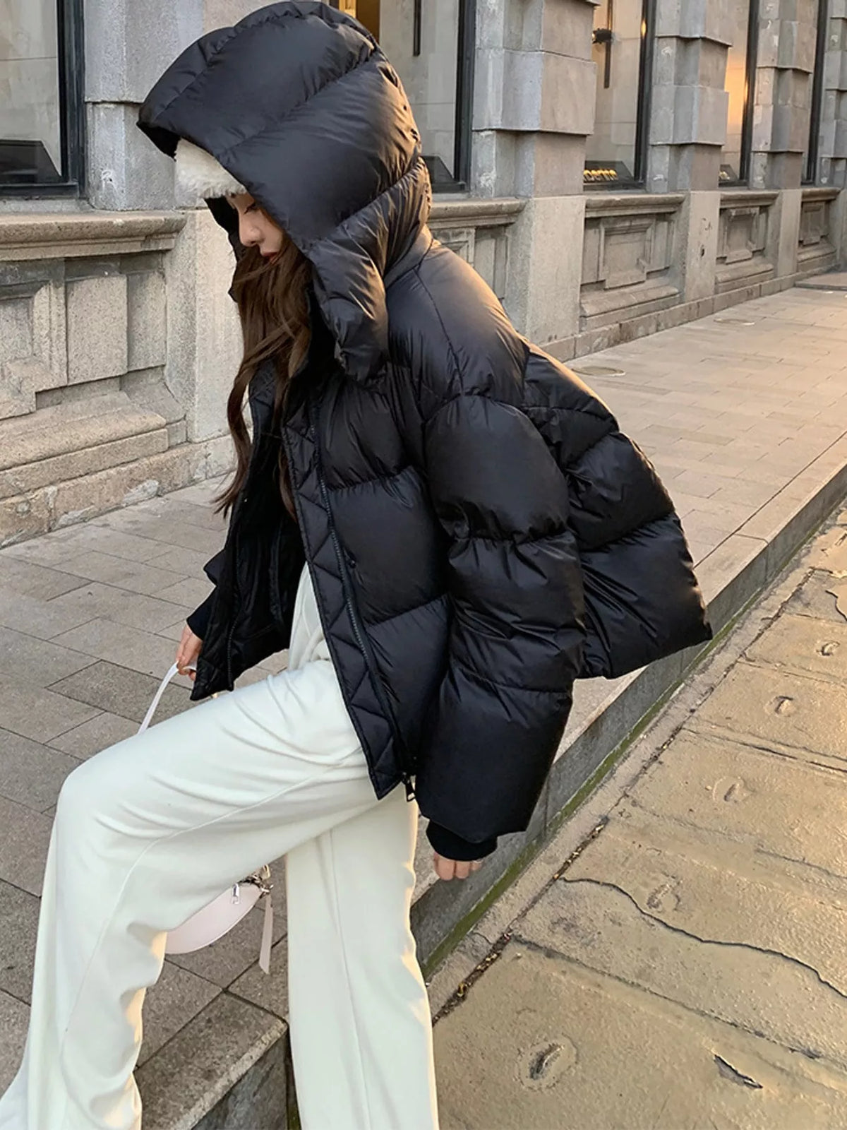 Quilted Hooded Puffer Jacket