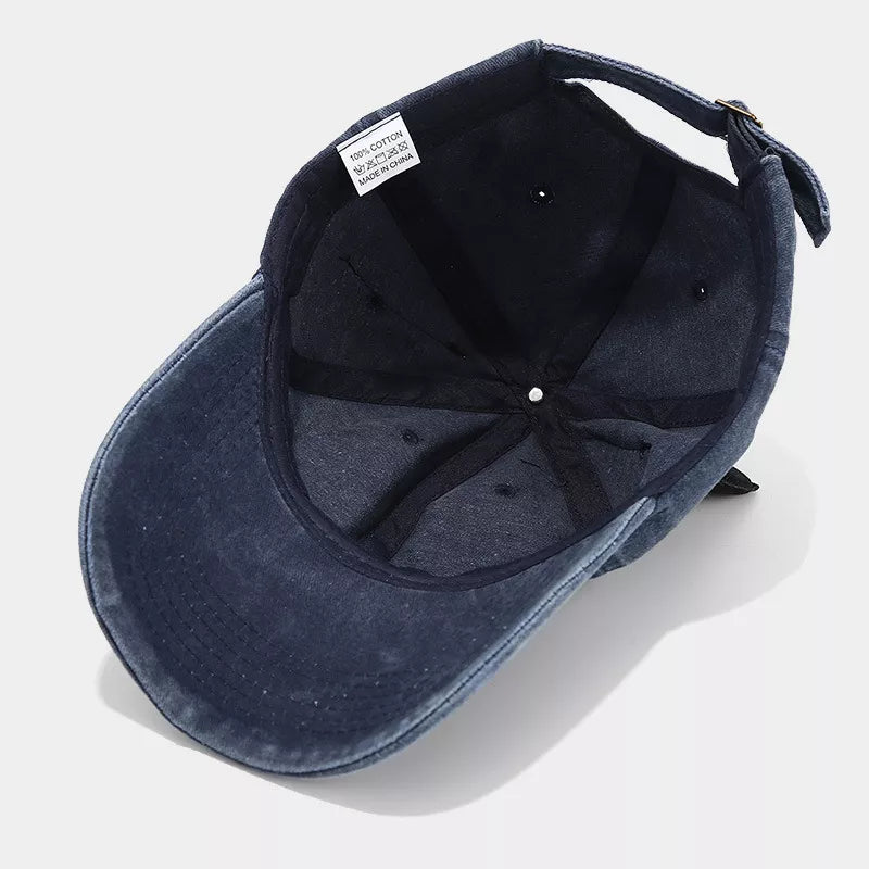 Washed Cat Ear Baseball Cap