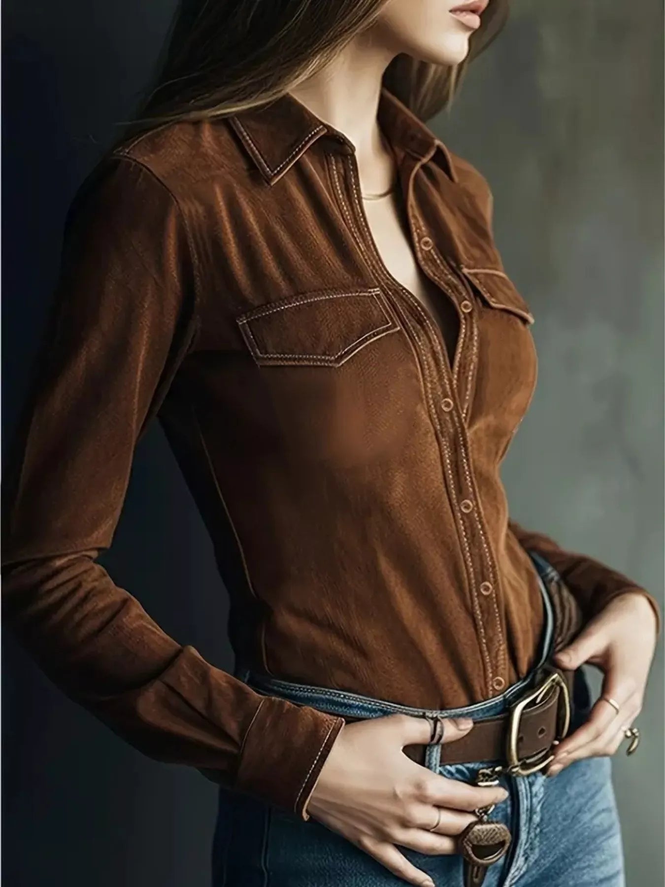 Classic Slim-Fit Long Sleeve Shirt