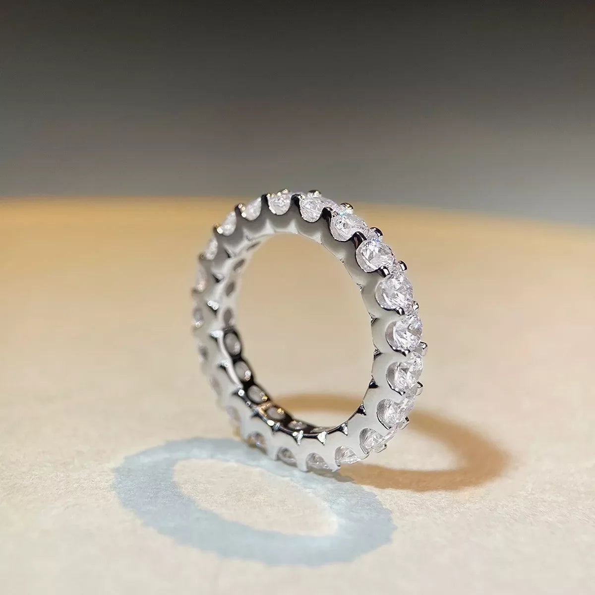 925 Sterling Silver Moissanite Ring