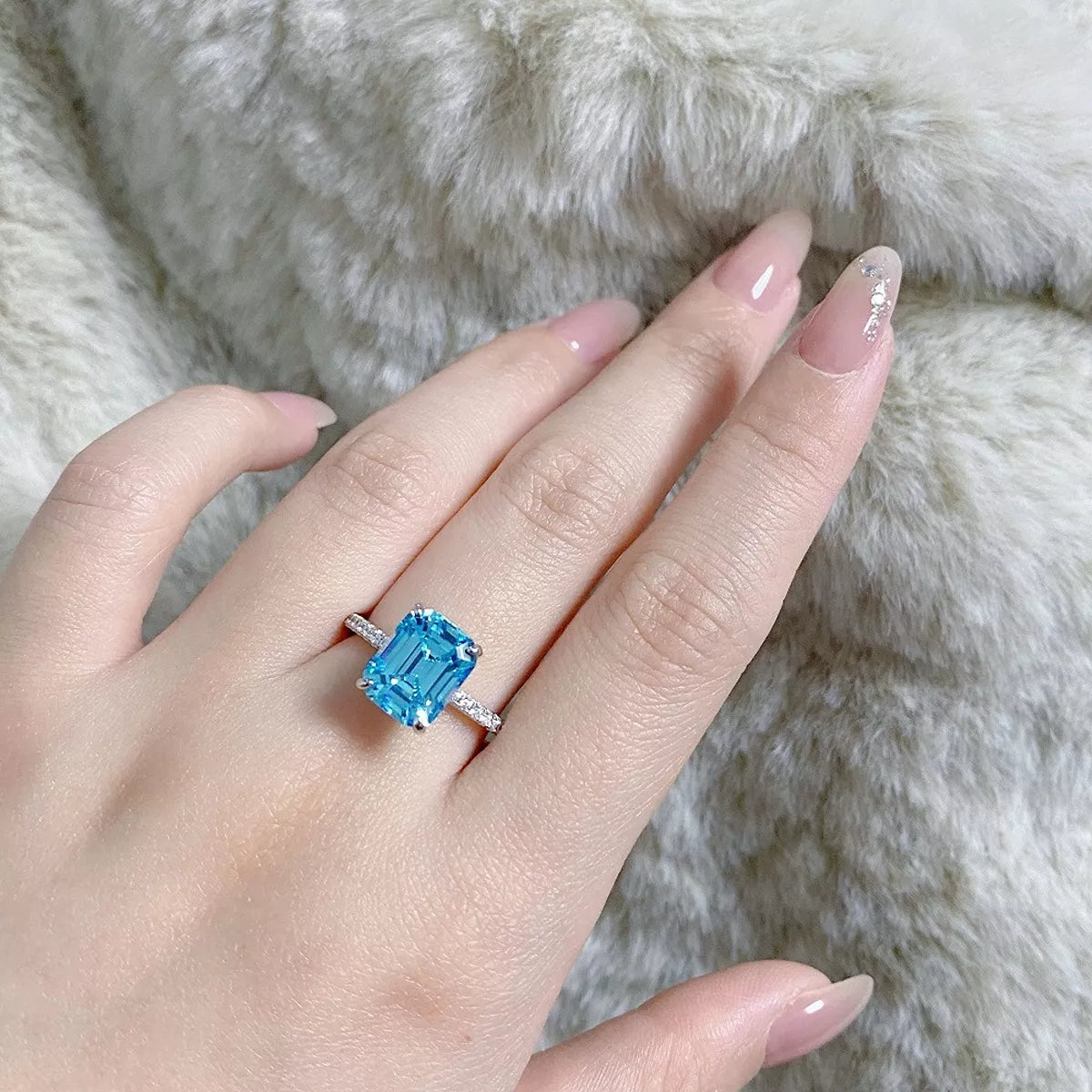 925 Sterling Silver Rectangle Ring