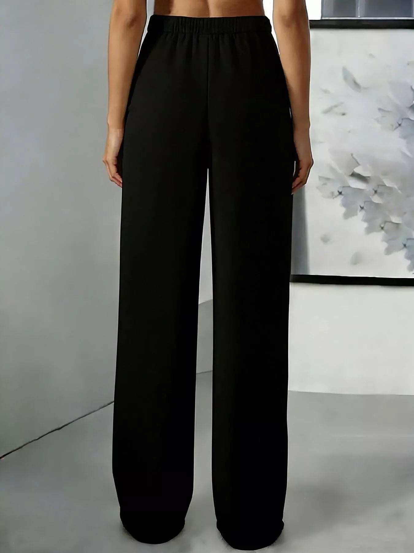 High-Waisted Pleated Wide-Leg Pants