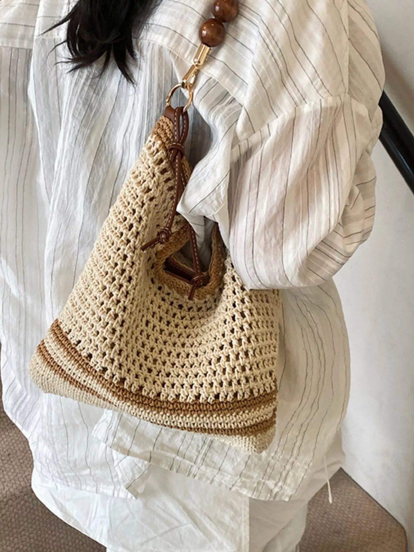 Crochet Knit Shoulder Bag