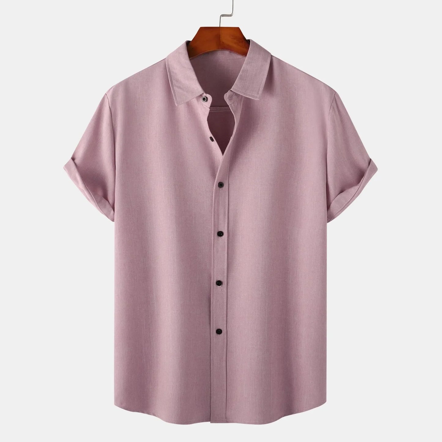 Men's Plus Size Button Up Short Sleeve Shirt