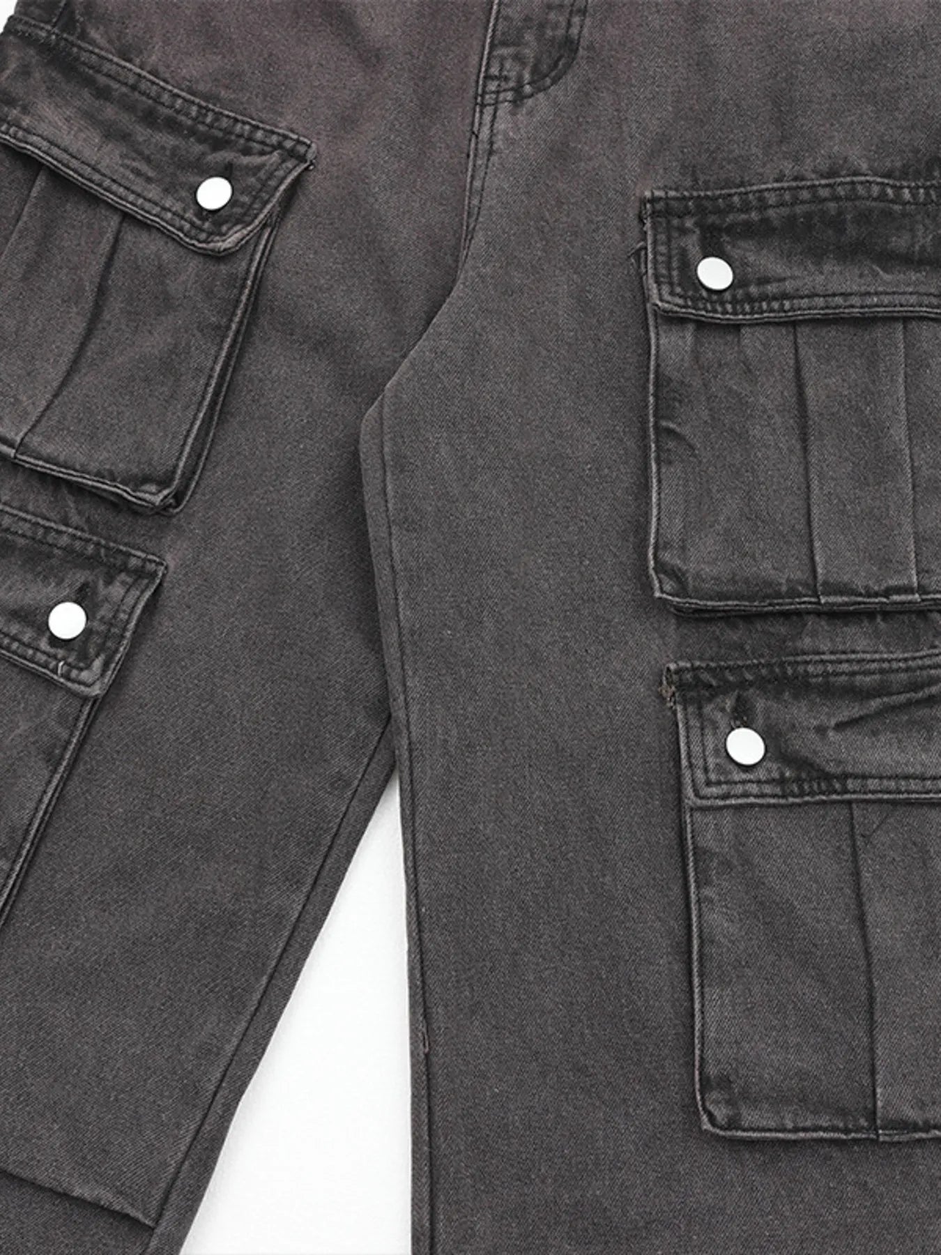 Men's Multi-Pocket Cargo Straight Jeans