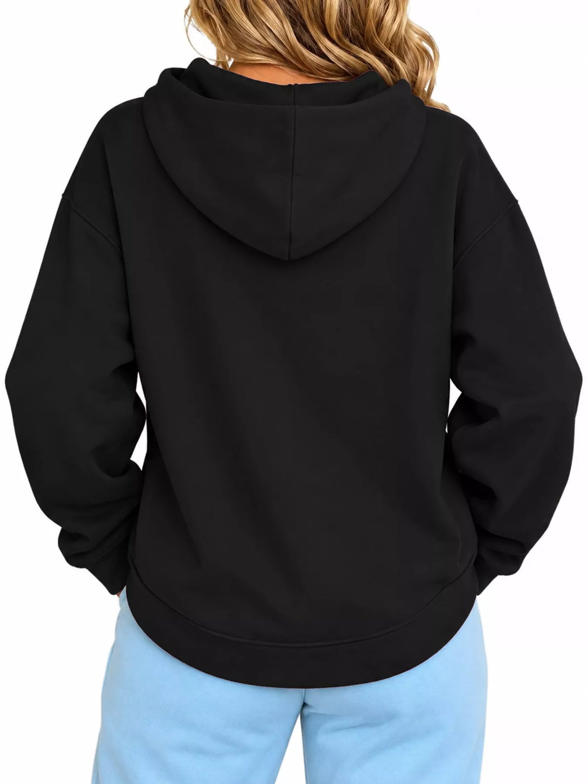 Full Size Cat Pouch Drawstring Hoodie Plus Size