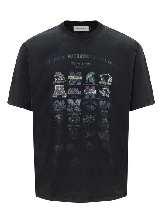 Men's Graphic Round Neck Short Sleeve T-Shirt