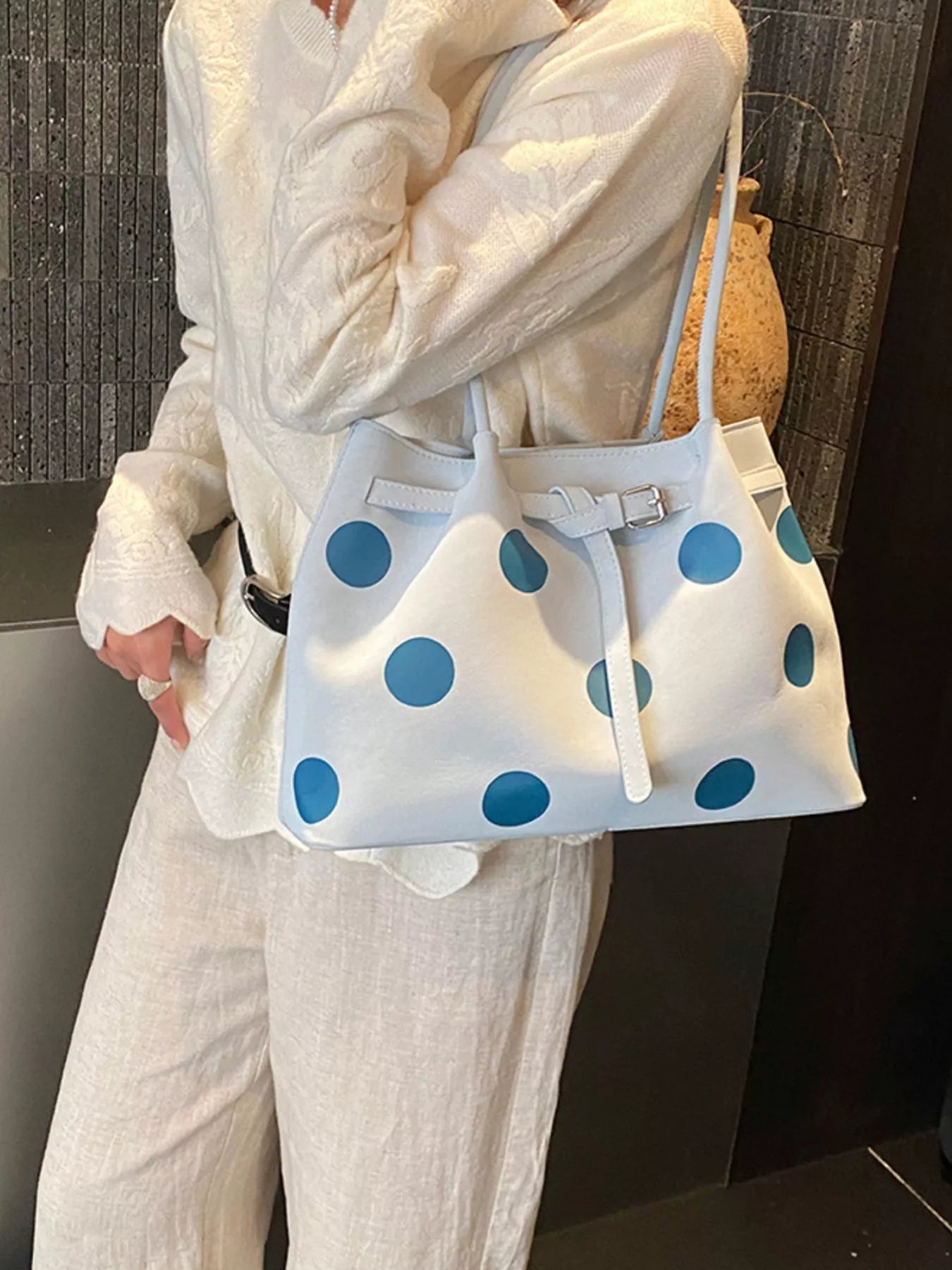 Polka Dot Shoulder Bag