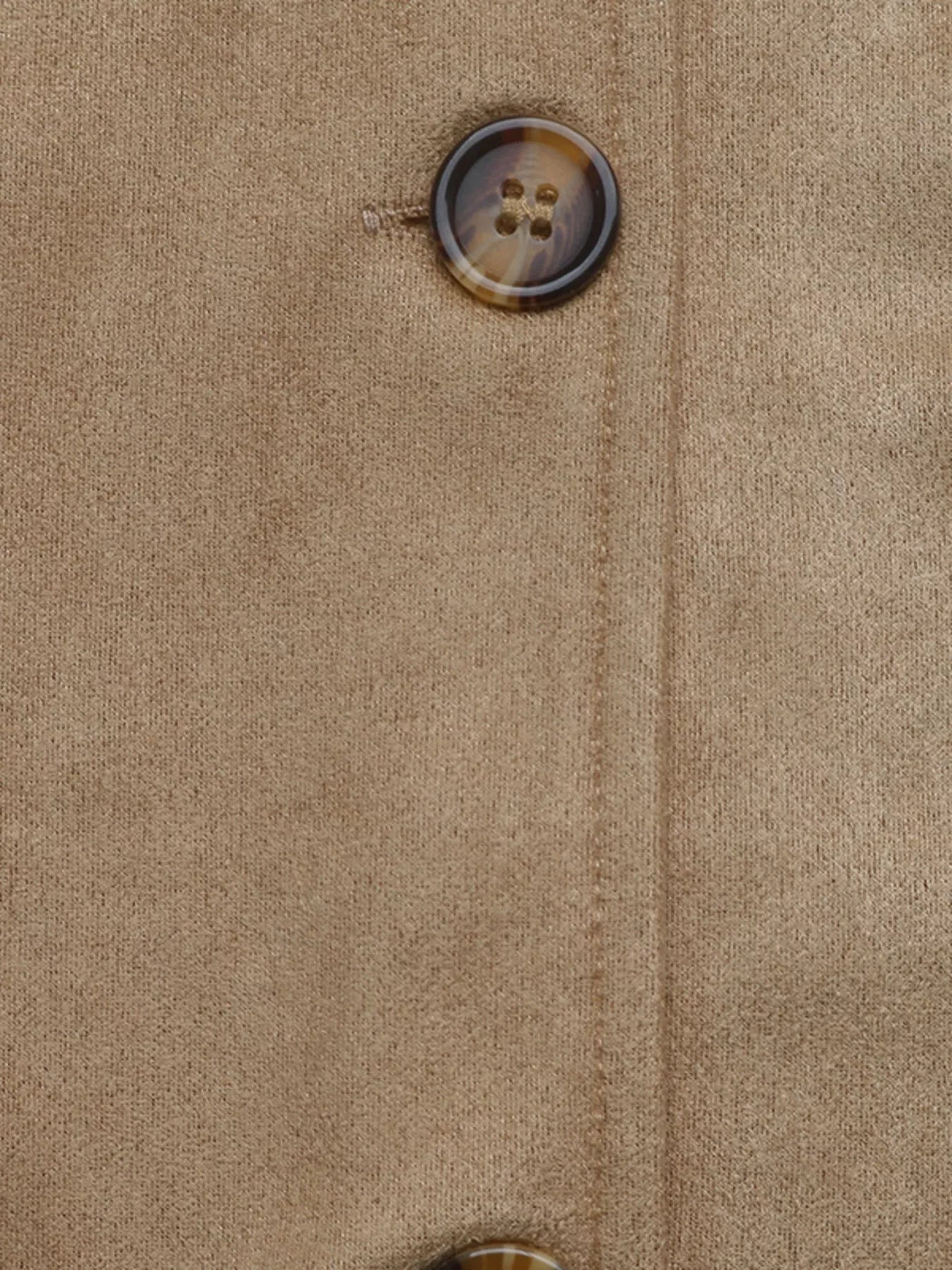 Collared Neck Button Up Jacket