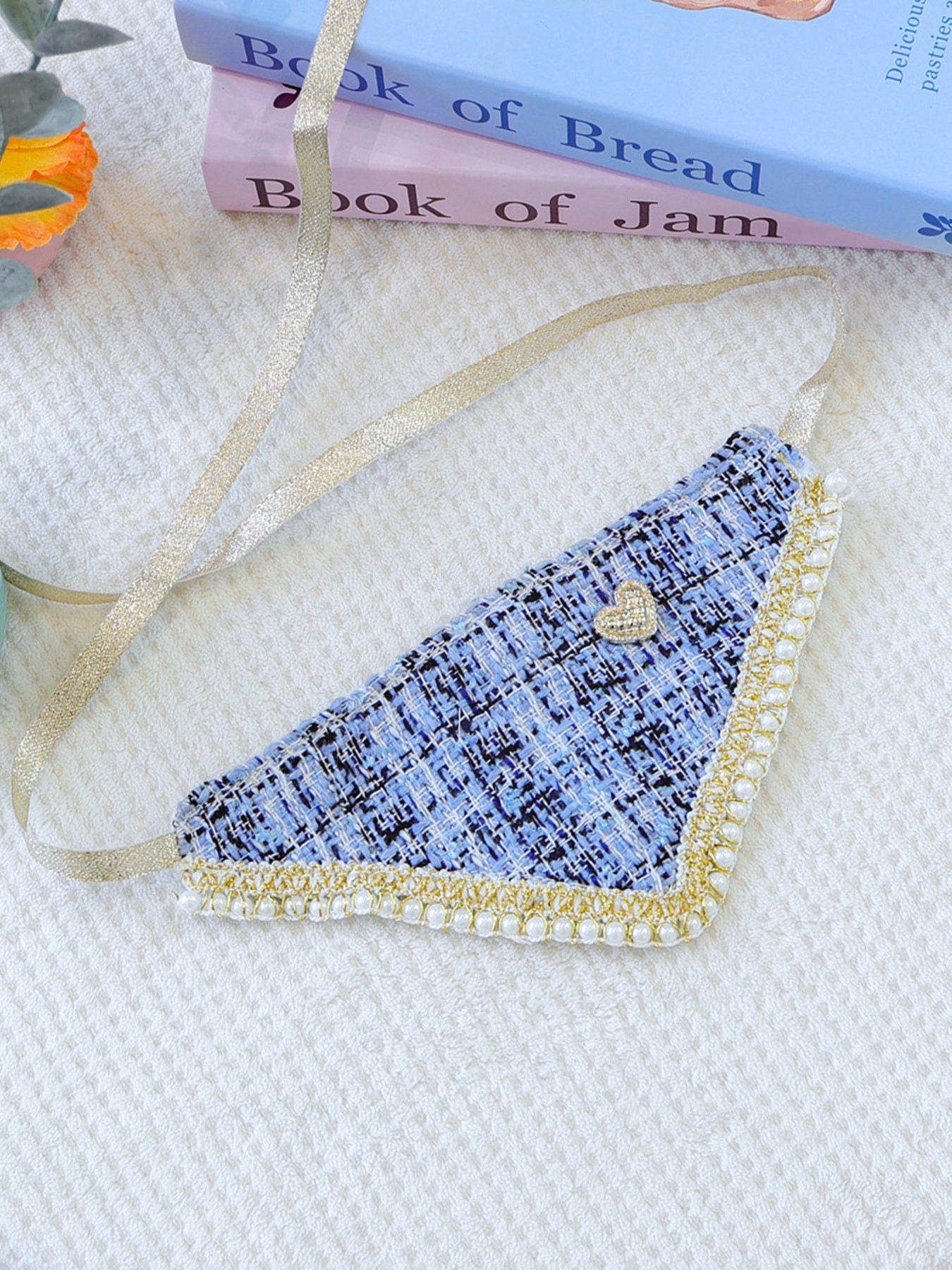 Triangle Tweed Pet Scarf