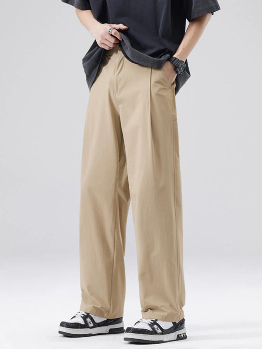 Men's Full Size Wide Leg Casual Pants Plus Size