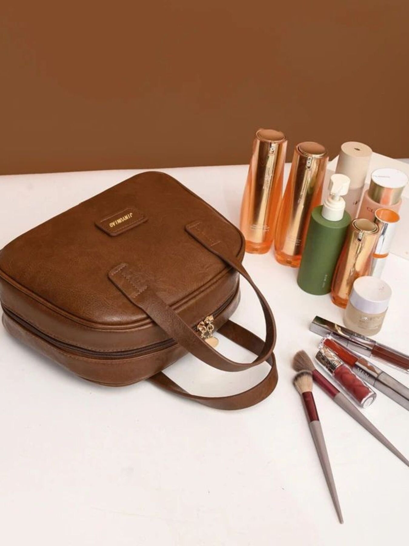 Top Handle Makeup Handbag