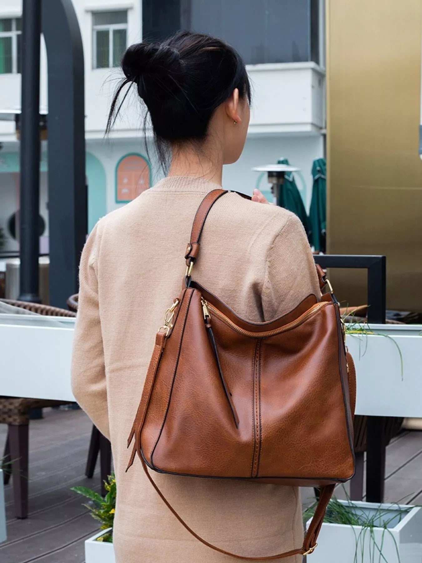 Classic PU Leather Tote Bag