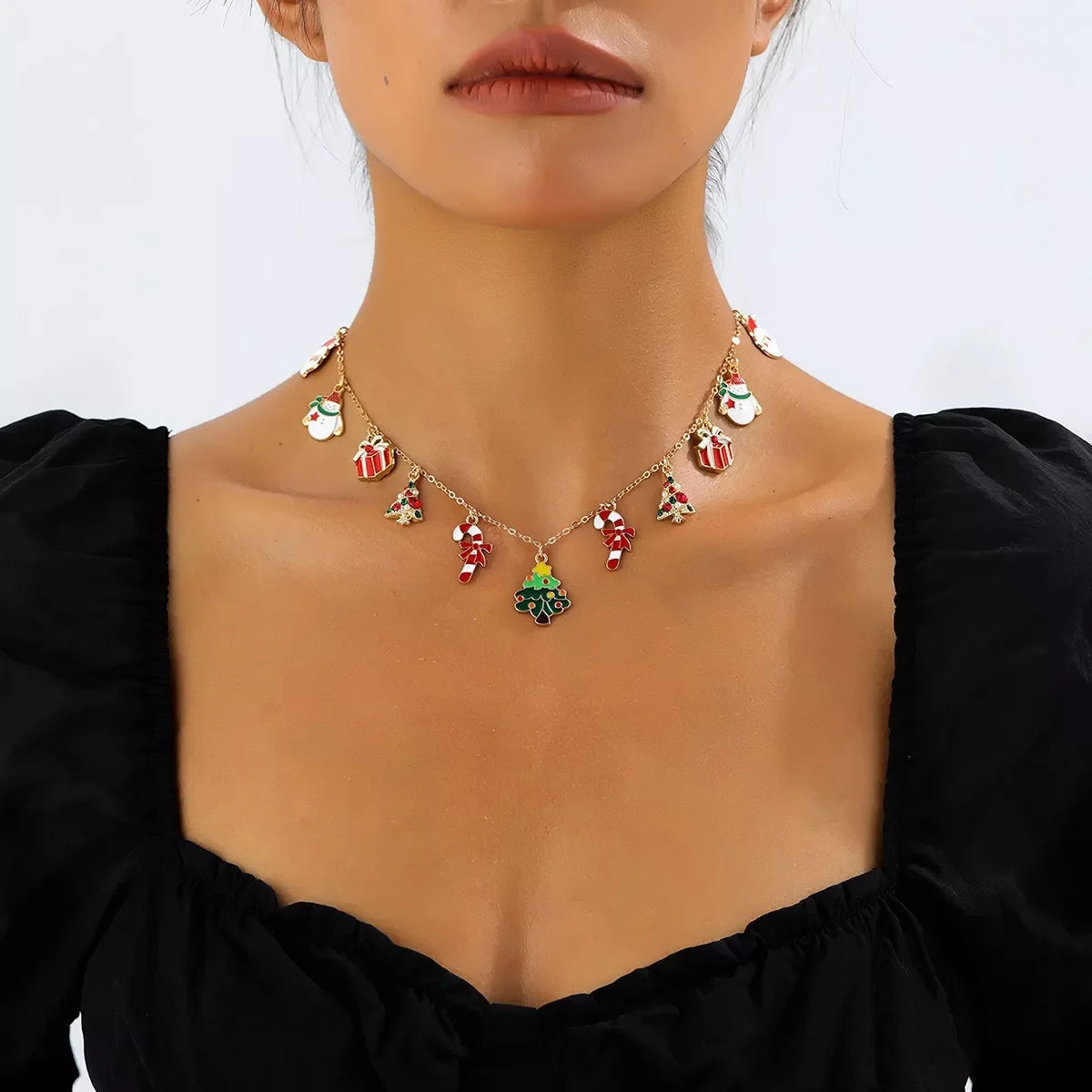 Christmas Charm Alloy Necklace