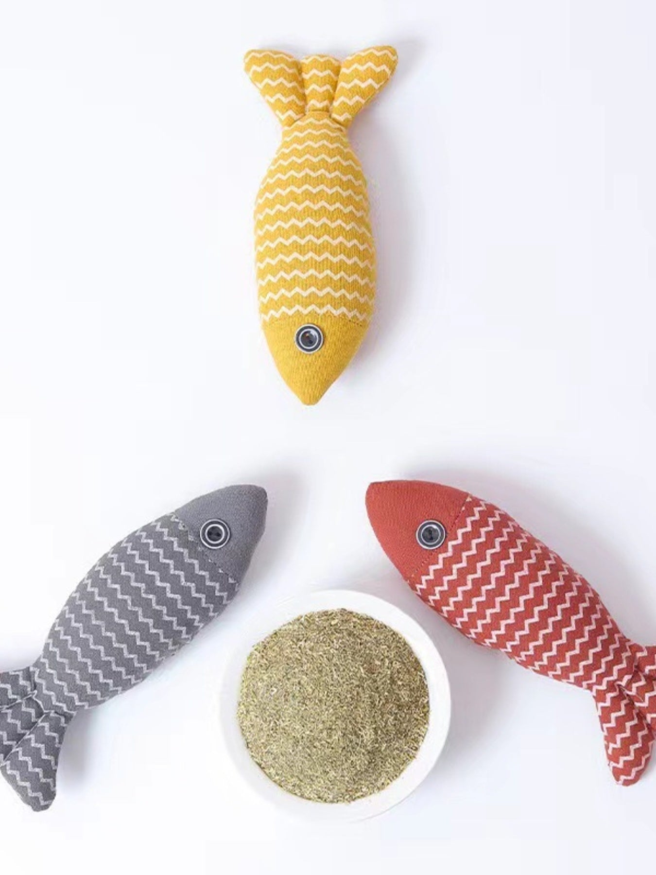 Interactive Fish Shape Pet Plush Toys