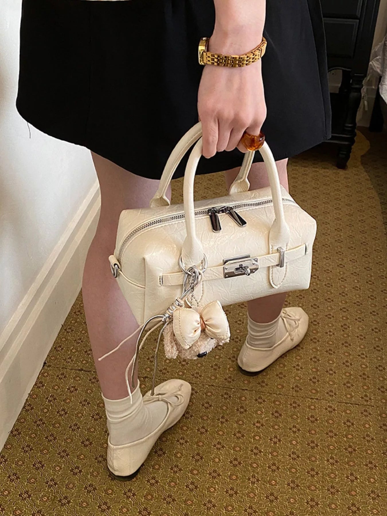 Top-Handle Shoulder Bag