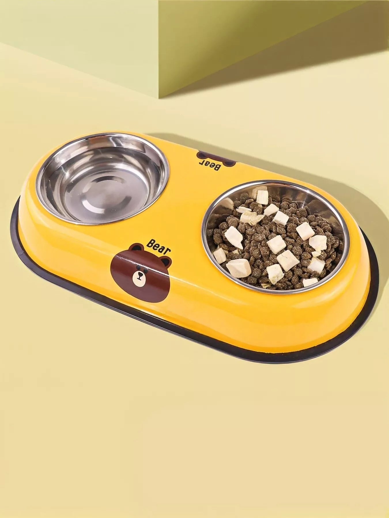 Cartoon Double Pet Bowls