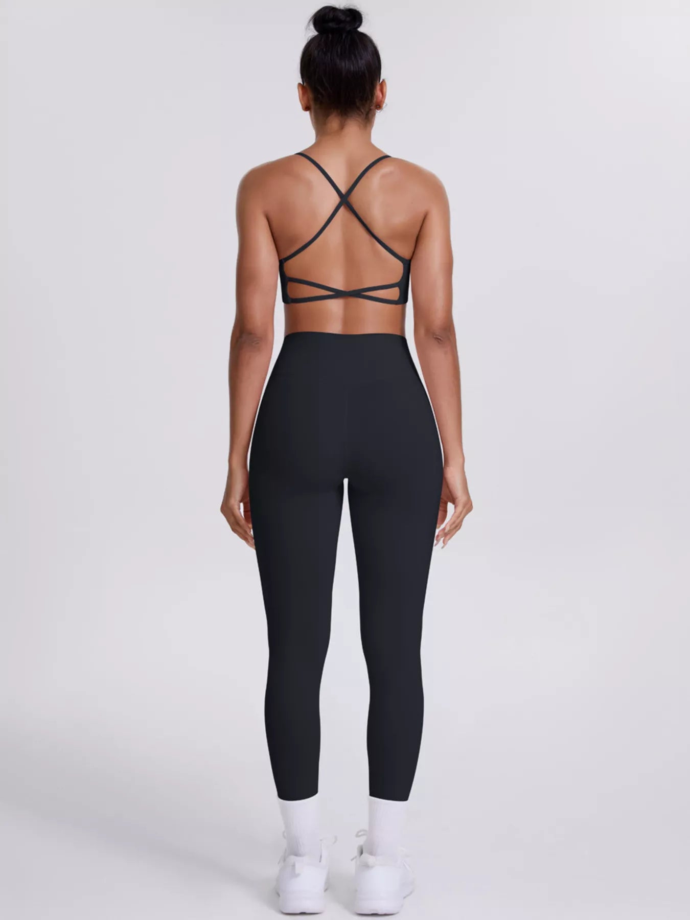 Criss-Cross Back Cami and Leggings Active Set
