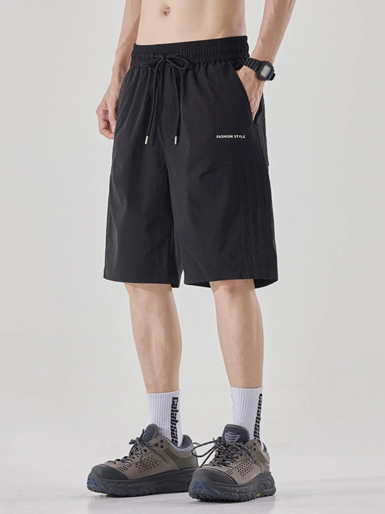 Men's Plus Size Drawstring Loose Fit Shorts