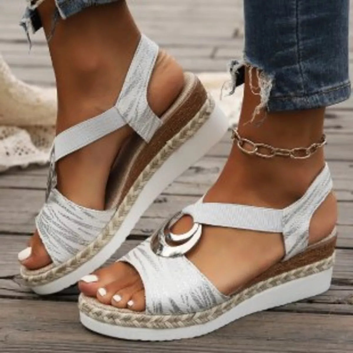 Open Toe Wedge Sandals