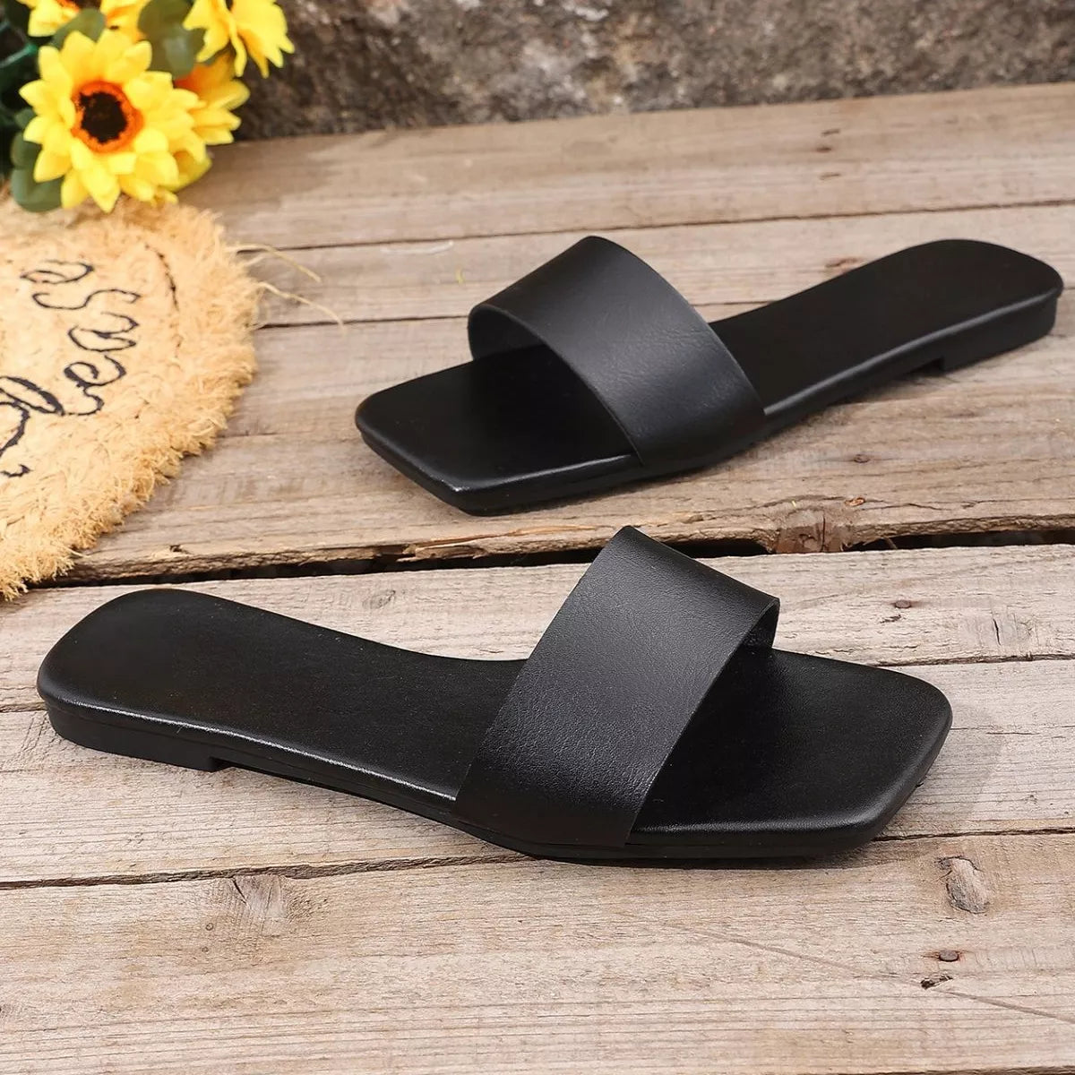 Open Toe Flats Sandals