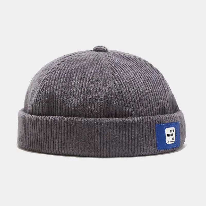 Corduroy Buckle Adjustable Hat