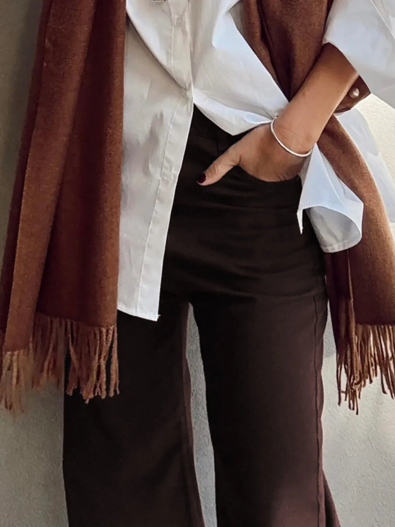 Wide Leg High Waist Denim Jeans
