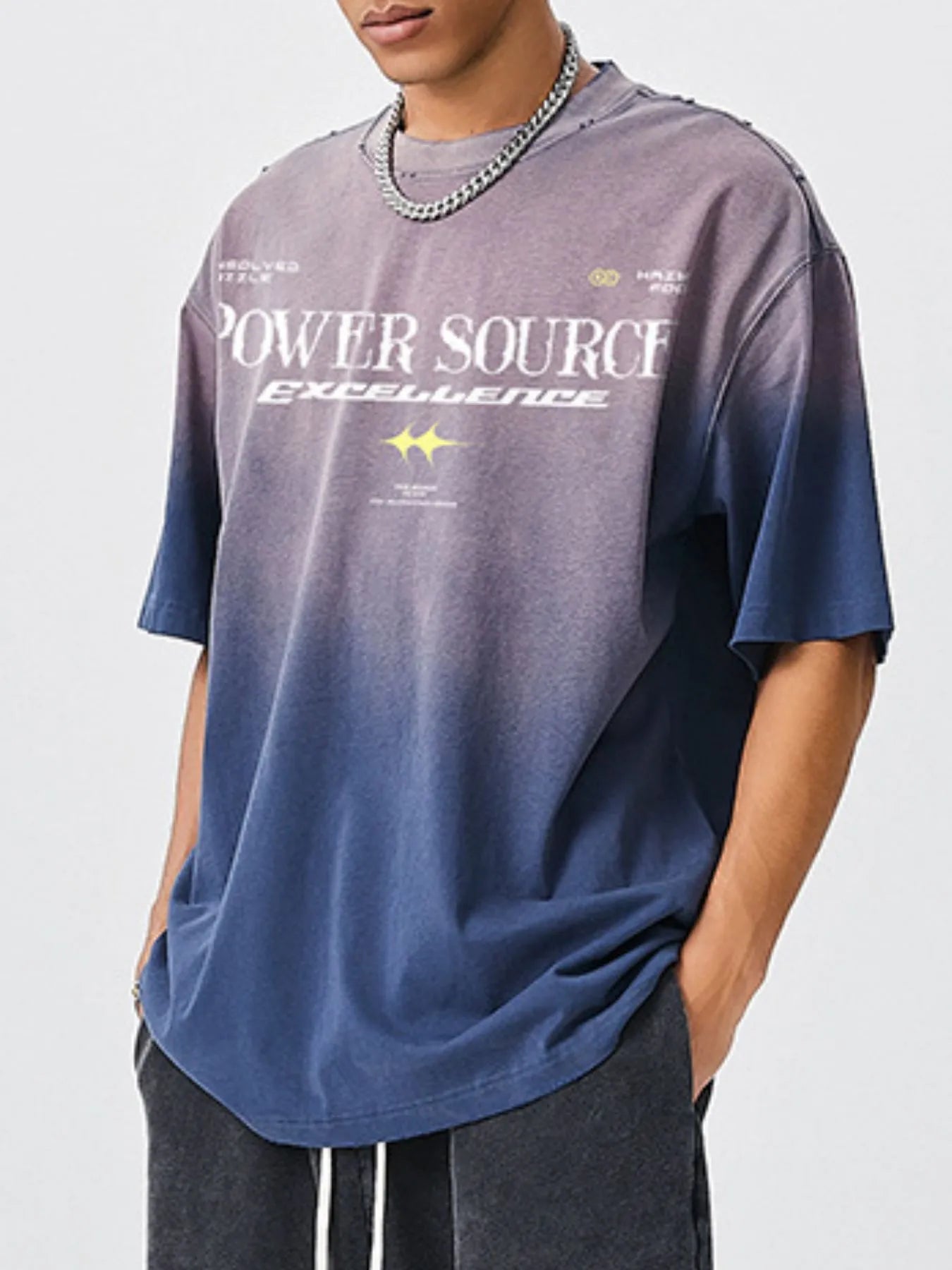 Men's Letter Graphic Round Neck Short Sleeve T-Shirt
