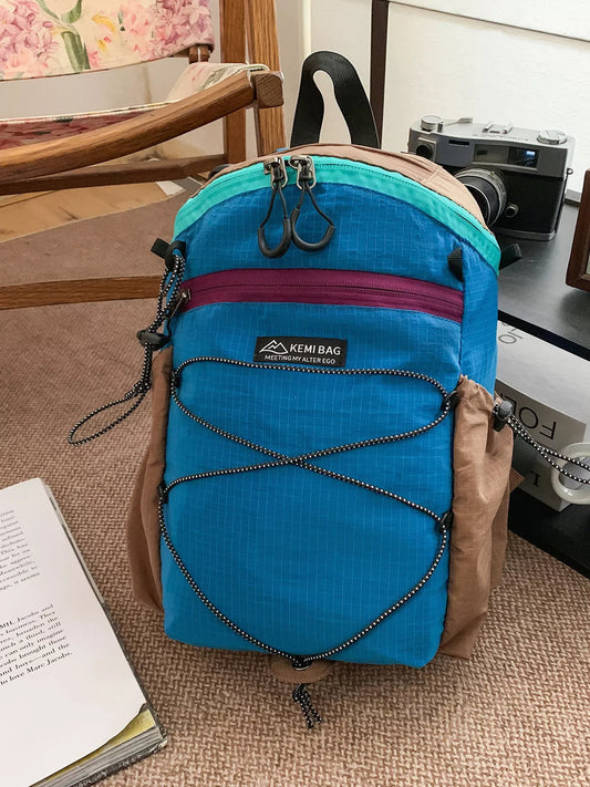 Lightweight Contrast Backpack Bag