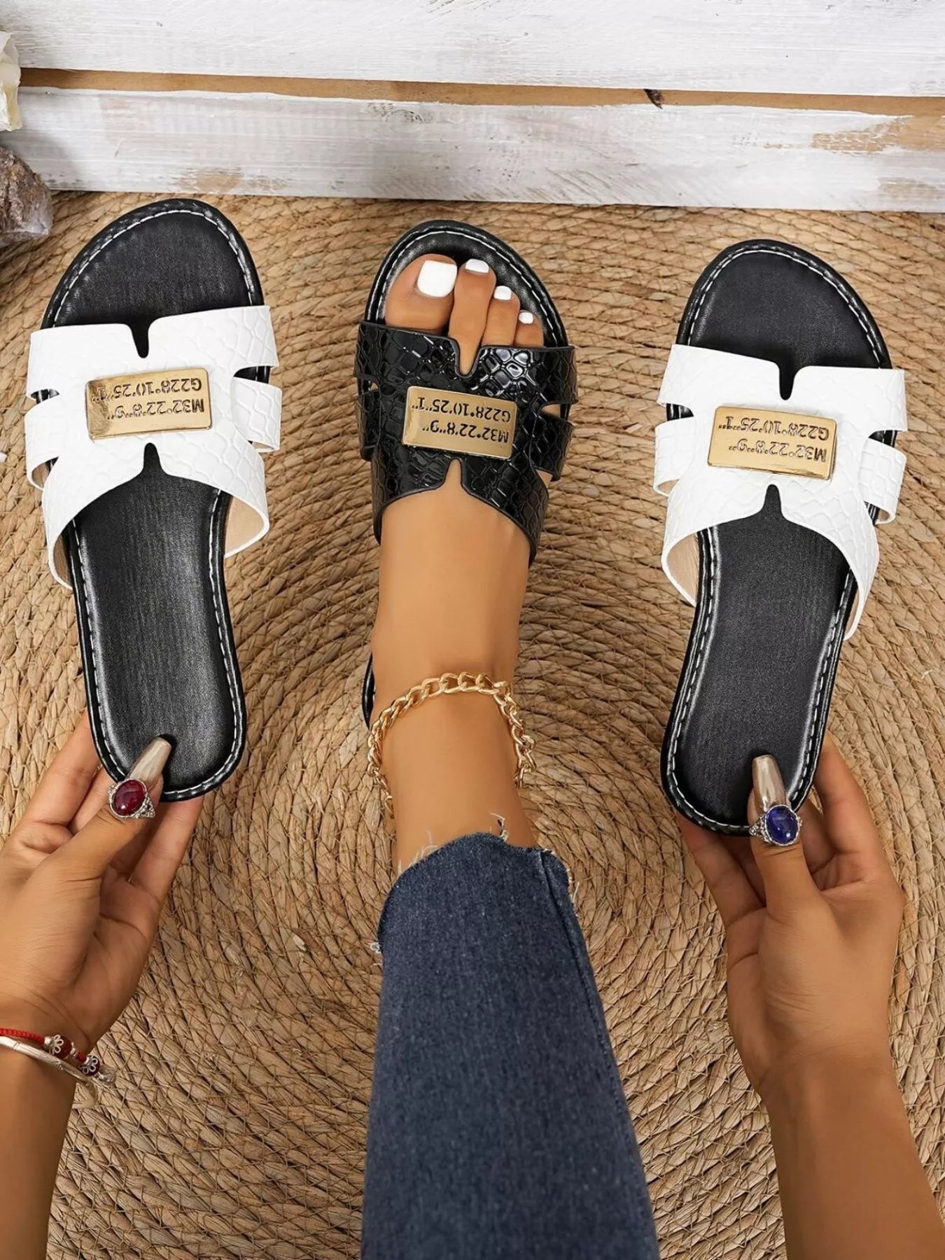 Open Toe Flats Sandals