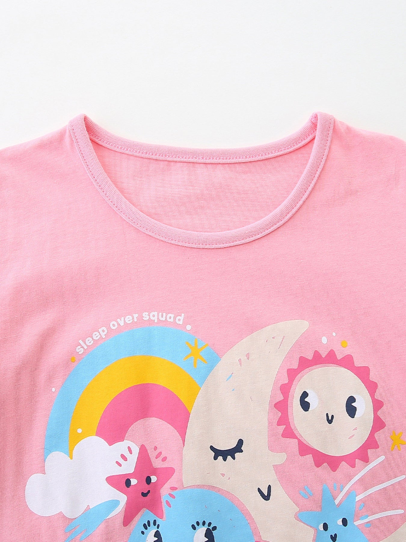 Children's Cartoon Planet Short Sleeve T-Shirt