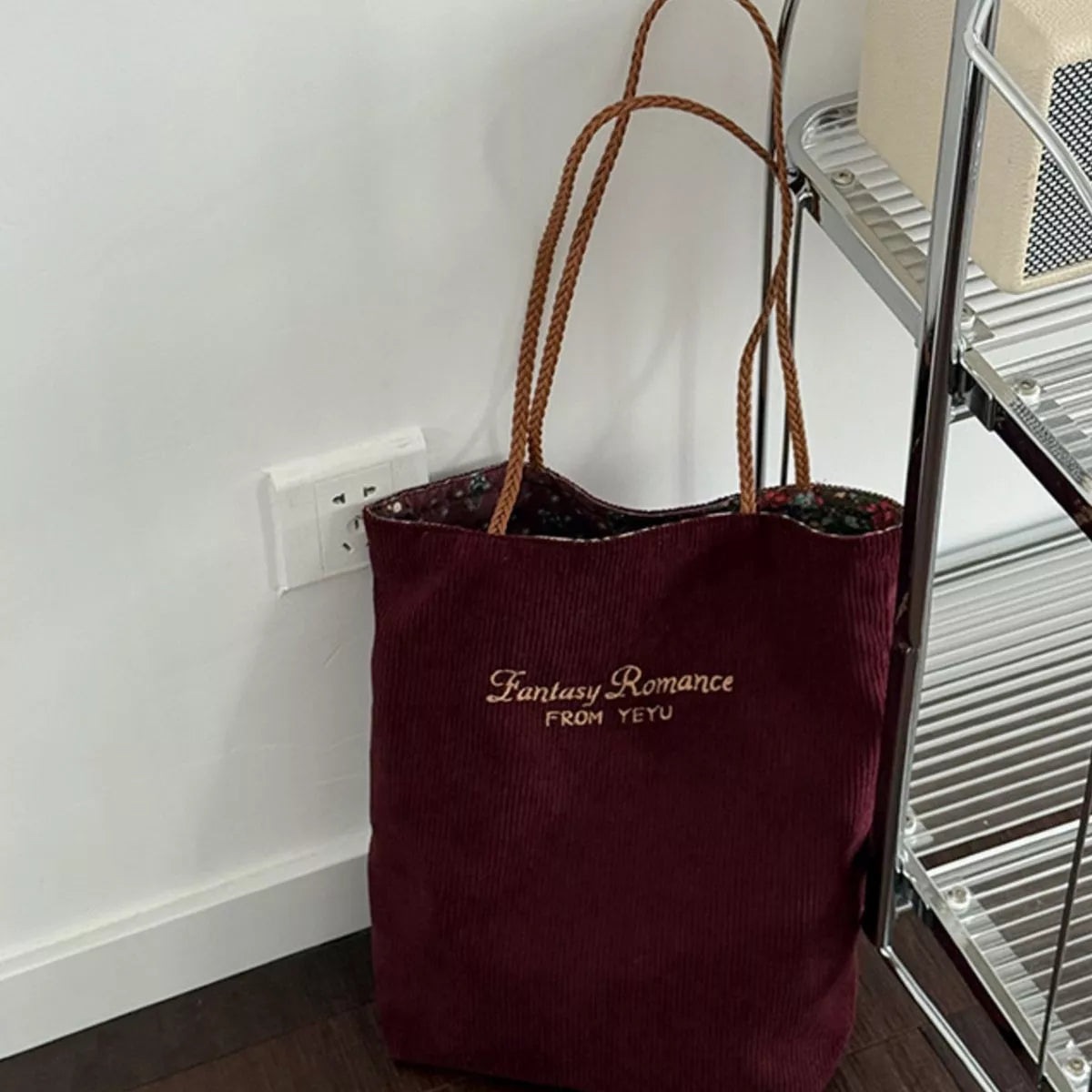 Corduroy Tote Bag