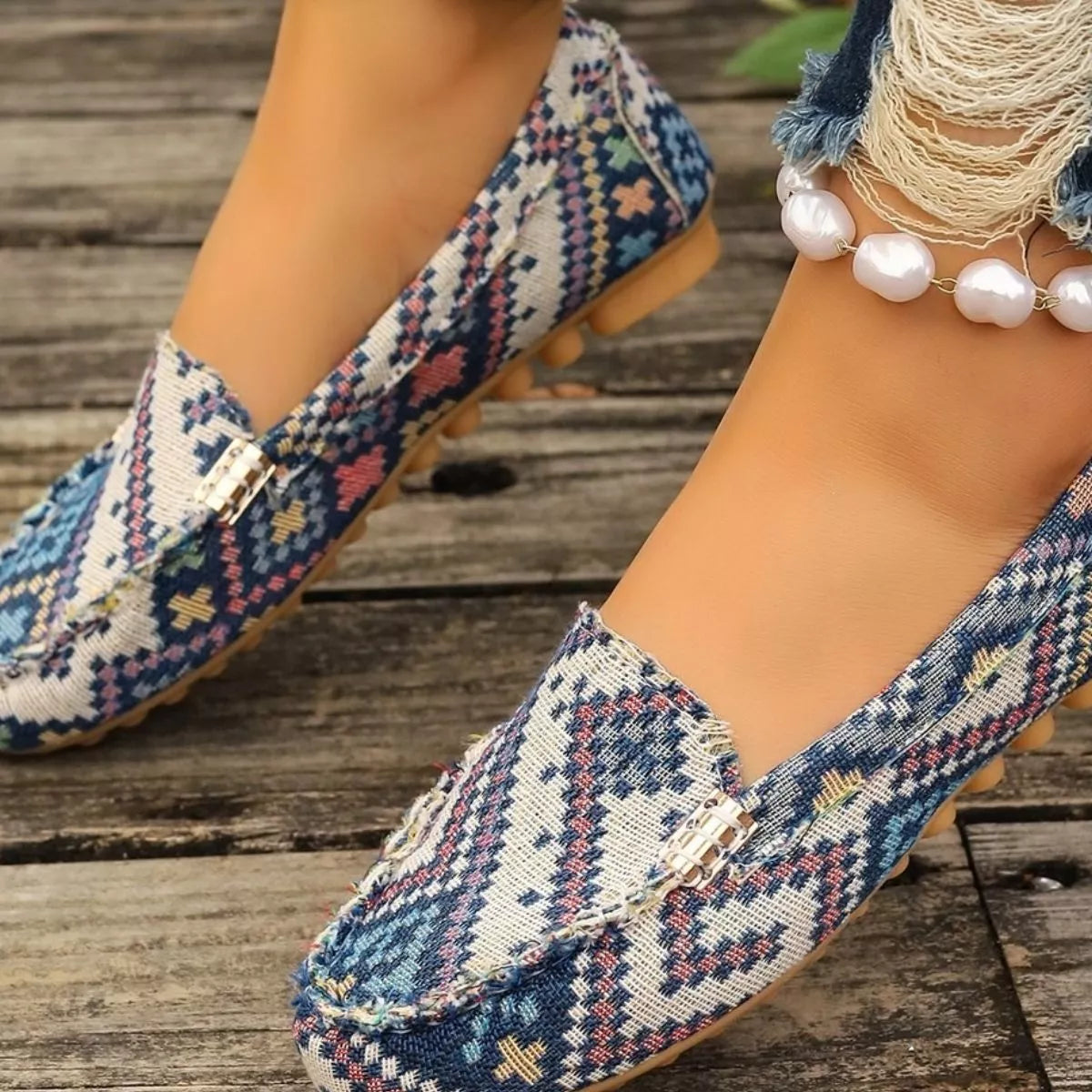Round Toe Slip-Ons