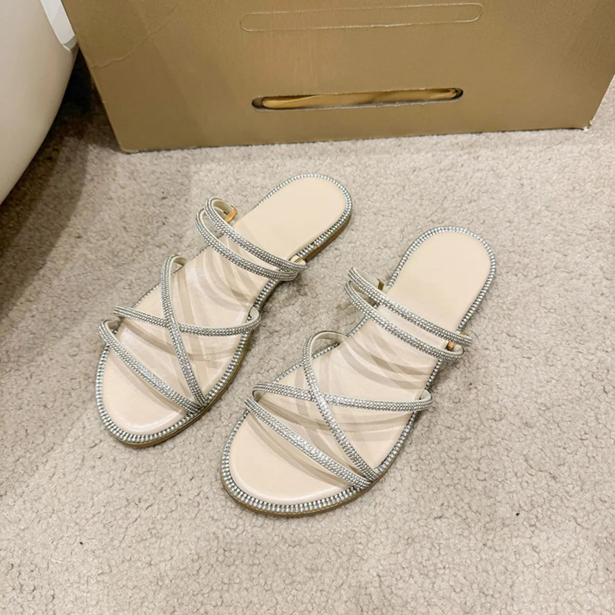 Open Toe Flats Sandals