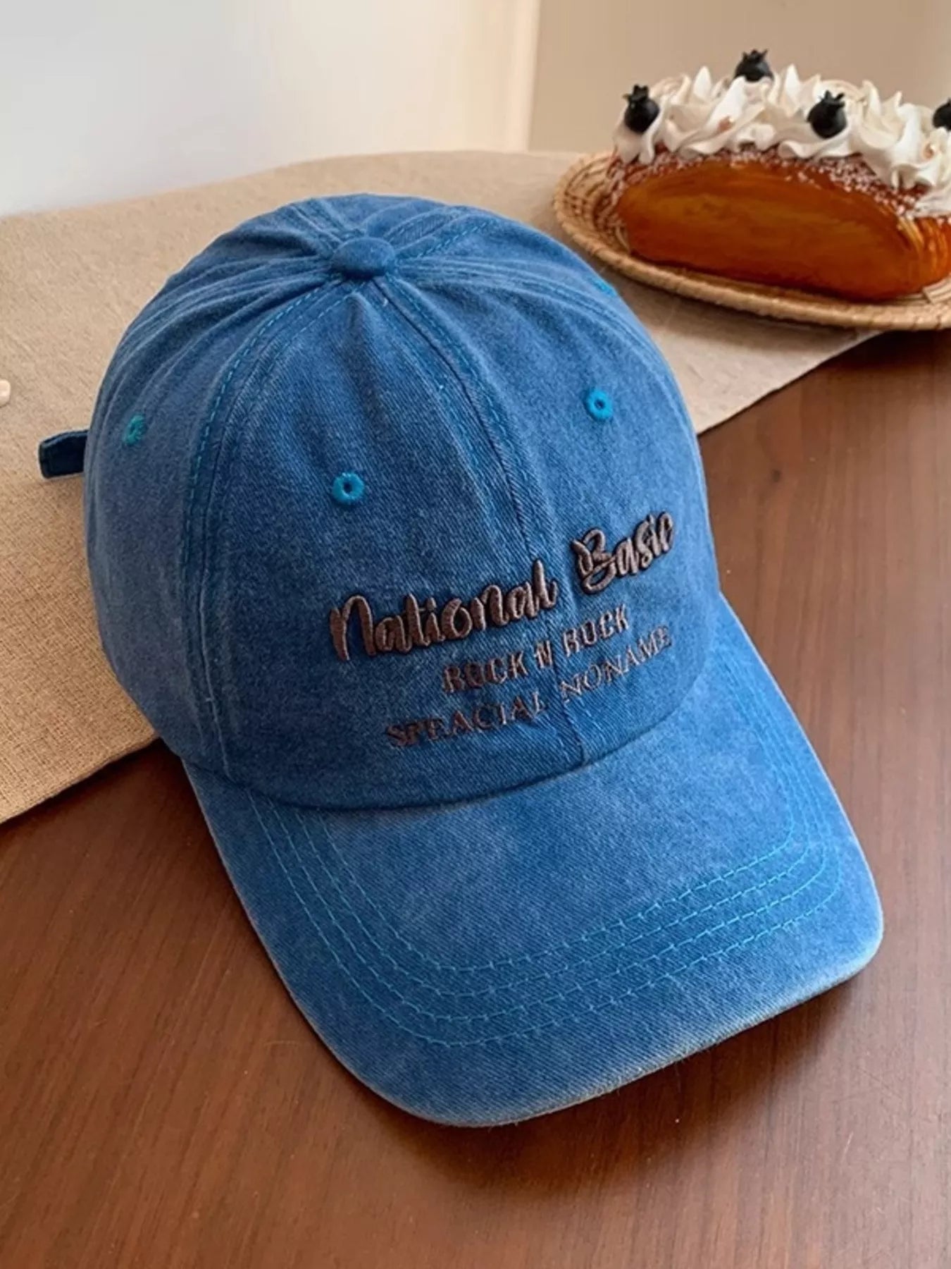 Embroidered Washed Baseball Cap